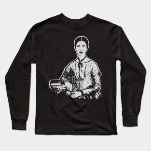 Minimalist Monochromatic Emily Dickinson Long Sleeve T-Shirt